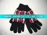 Wholesale Jacquard wool/acrylic/cashmere knitted warm glove
