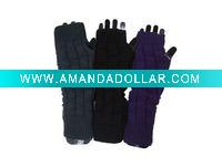 ladies knitting wool gloves