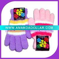 Knitted soft towel gloves