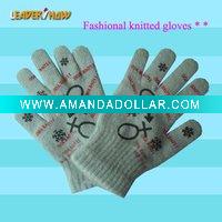 Wholesale 2010 lastest fashional knitted gloves