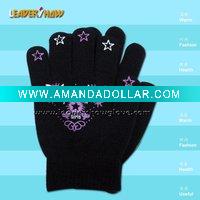 knitted gloves