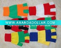 Wholesale Acrylic knitted half finger gloves