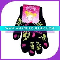 Wholesale Fashion ladies acrylic knit gloves