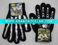 Knit acrylic print magic gloves
