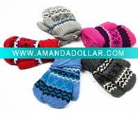 Magic wool knitted gloves