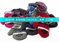 Wholesale Knitting wool jacquard fashion gloves