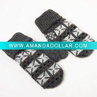 Wholesale Wool jacquard winter gloves