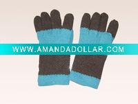 Wholesale knitted glove/winter glove/ladies' glove