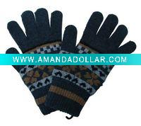 Magic Jacquard wool winter gloves