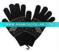 Magic Jacquard wool winter gloves