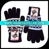 Knitting Jacquard wool gloves