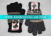 Nice wool Jacquard knit gloves
