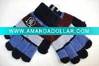 Magic wool winter knit gloves