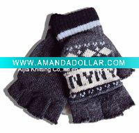 Jacquard knitted magic gloves