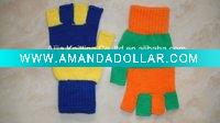 Magic knitted half finger gloves