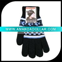 Wholesale Men's fashion Jacquard wool glove