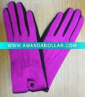 Wholesale woolen glove cashmere lady glove