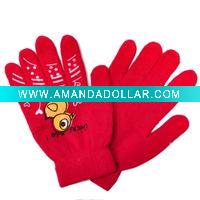Wholesale Fashion Pretty Printing Wool Knitted Winter Gloves