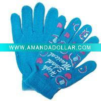 Wholesale Fashion Printing gloves Knitted Gloves Wool Winter Gloves