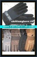 Wholesale 2010 fashion men's leather glove/ men's pigskin glove/pashm glove