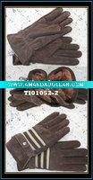 Wholesale 2010 fashion men's leather glove/ men's pigskin glove/pashm glove