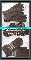 Wholesale 2010 fashion men's leather glove/ men's Synthetic Leather glove/pashm glove