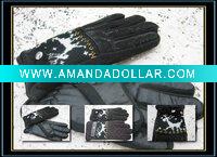 Wholesale 2010 fashion men's leather glove/ men's Synthetic Leather glove/pashm gloveglove