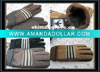 Wholesale 2010 fashion men's leather glove/ men's Synthetic Leather glove/pashm gloveglove