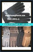 Wholesale 2010 fashion men's leather glove/ men's Synthetic Leather glove/pashm glove