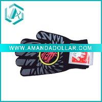 Wholesale New sports fashion black and yellow fibre glove