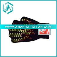 Wholesale New sports fashion black and yellow fibre glove
