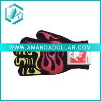 Wholesale New sports fashion black and red fibre glove