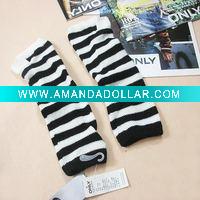 Wholesale acrylic/cashmere/wool knitted striped long winter fashion glove