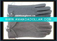 Wholesale 2010 fashion women's wool glove/ lady's fleece glove/pashm glove