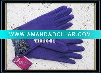 Wholesale 2010 fashion women's wool glove/ lady's fleece glove/pashm glove