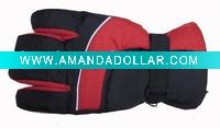 Double-color ski gloves