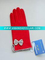 Wholesale Red cashmere gloves