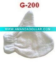Wholesale Pure towel cotton beauty hand mitt feet mitt bootie products