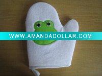 Wholesale children cartoon bath glove,cartoon bath glove
