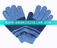 Wholesale 2011 children new fashion striped knitted winter magic glove