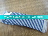 2011 ladies new fashion long sheep wool striped winter knitted fingerless glove