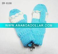 knitted knitted gloves