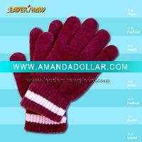 New design knitted acrylicglove