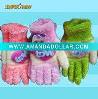 Wholesale fashion and attractive cashmere glove(decorated with heart)