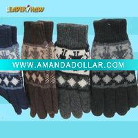 Wholesale knitted men glove(fashion design)