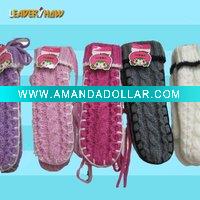 Wholesale girl's knitted winter new glove(new design)