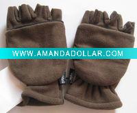 polar fleece half glove