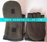 polar fleece half glove