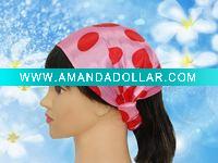Wholesale 2 in 1 satin Headband with printing