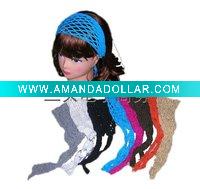 Wholesale handmade mesh headband crochet hair band